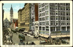 Market Street, 11th Street Postcard