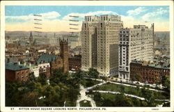 Ritten House Square Looking North Postcard