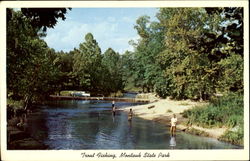 Trout Fishing Montauk State Park, Missouri Ozarks Postcard