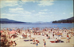 New Million Dollar Beach Lake George, NY Postcard Postcard