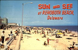 Sun And See At Rehoboth Beach Postcard