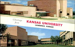 Greetings From Kansas University, Music and Dramatic Arts Building Postcard