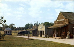 A View In Old Shawnee Town Postcard