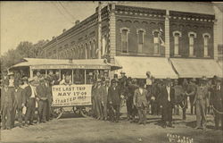 Mule Drawn Streetcars Carried Winfield Passengers Kansas Postcard Postcard