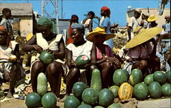 In Coin Du Marche De La Croix Des Bossalles Haiti Caribbean Islands Postcard Postcard