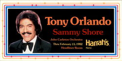 Tony Orlando Sammy Shore Postcard