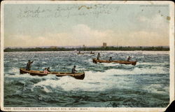 Shooting The Rapids, Sault Ste Postcard