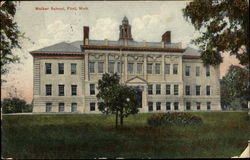 Walker School Flint, MI Postcard Postcard