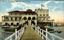 Detroit Boat Club, Belle Isle Postcard