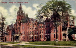 Harper Hospital Detroit, MI Postcard Postcard