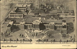 Henry Ford Hospital Detroit, MI Postcard Postcard