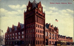 Union Depot Detroit, MI Postcard Postcard