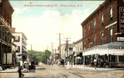 Railroad Avenue Looking West Postcard