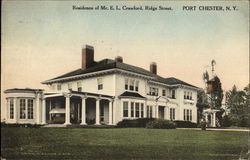 Residence Of Mr. E. L. Crawford Ridge Street Postcard