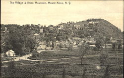 The Village And Kisco Mountain Mount Kisco, NY Postcard Postcard