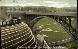 View from top of the Croton Dam Postcard