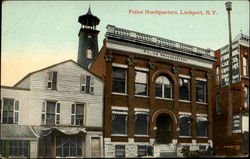 Police Headquarters Lockport, NY Postcard Postcard