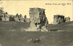 Medicine Rocks Near Baker Postcard