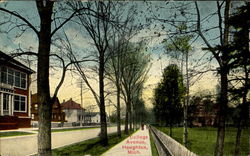 College Avenue Houghton, MI Postcard Postcard