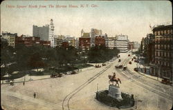 Union Square North From The Morton House Postcard