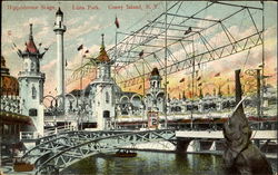 Hippodrome Stage, Luna Park Coney Island, NY Postcard Postcard