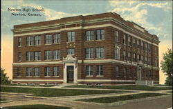 Newton Highs School Postcard