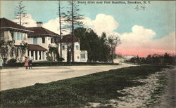 Stone Drive, Fort Hamilton Postcard