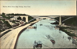 Harlem River From High Bridge New York City, NY Postcard Postcard