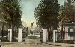 Entrance To Mt. Olivet Cemetery Frederick, MD Postcard Postcard