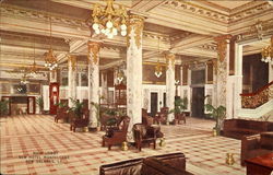 Main Lobby New Hotel Monteleone Postcard