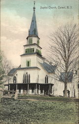 Baptist Church Carmel, NY Postcard Postcard