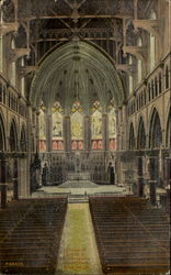 Interior Of Church Of Immaculate Conception Postcard