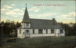 St. Josephs R. C. Church New Paltz, NY Postcard Postcard