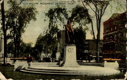 Gen Macomb Monument Detroit, MI Postcard Postcard