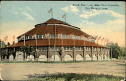 Stock Pavilion, State Fair grounds Postcard