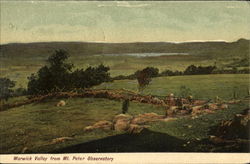 Warwick Valley From Mt. Peter Observatory Scenic, NY Postcard Postcard