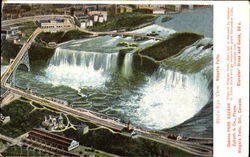 Bird's Eye View Niagara Falls New York Postcard Postcard