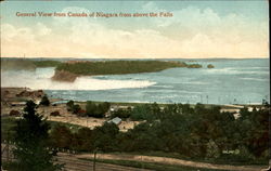 General View From Canada Of Niagara From Above The Falls Niagara Falls, NY Postcard Postcard