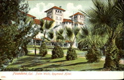 Palm Walk Raymond Hotel Pasadena, CA Postcard Postcard