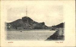 Flag Staff Aden, Yemen Middle East Postcard Postcard