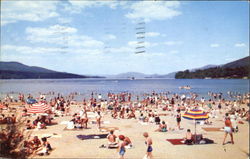 New Million Dollar Beach Lake George, NY Postcard Postcard