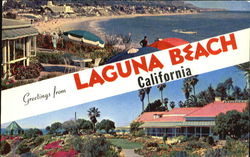 Greetings From Laguna Beach California Postcard Postcard