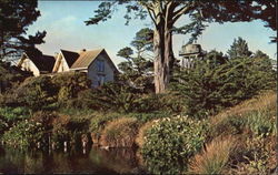 View From Main Street Of Mendocino California Postcard Postcard