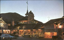 Madonna Inn By Night, Highway 101 and Madonna Road Postcard