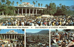 Rose Bowl Flea Market Pasadena, CA Postcard Postcard