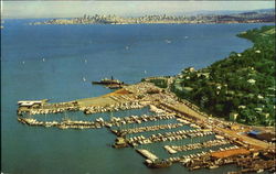 Air View Of Sausalito California Postcard Postcard