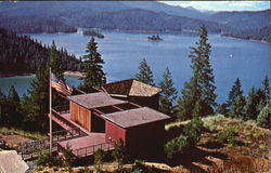 Trinity Lake Visitors Center, Trinity County Postcard