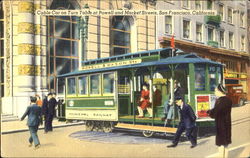 Cable Cars On Turn Table At Powell And Market Streets Postcard