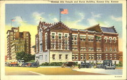 Scottish Rite Temple And Huron Building Kansas City, KS Postcard Postcard