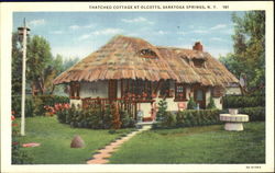 Thatched Cottage At Olcotts Saratoga Springs, NY Postcard Postcard